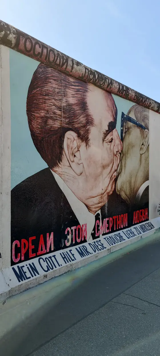 The East Side Gallery. Still the most efficient piece of political art I know.