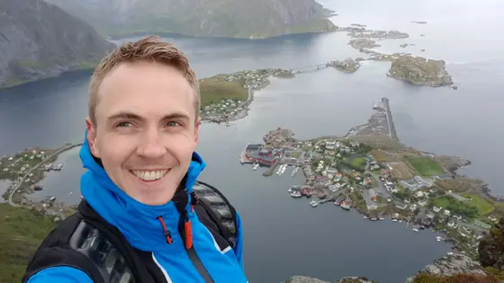 Lofoten. The village down there is Å, which is the whole name.