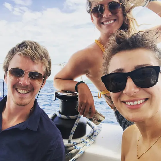 On the water