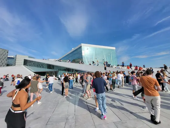 The same roof, on a day when everyone had the same idea