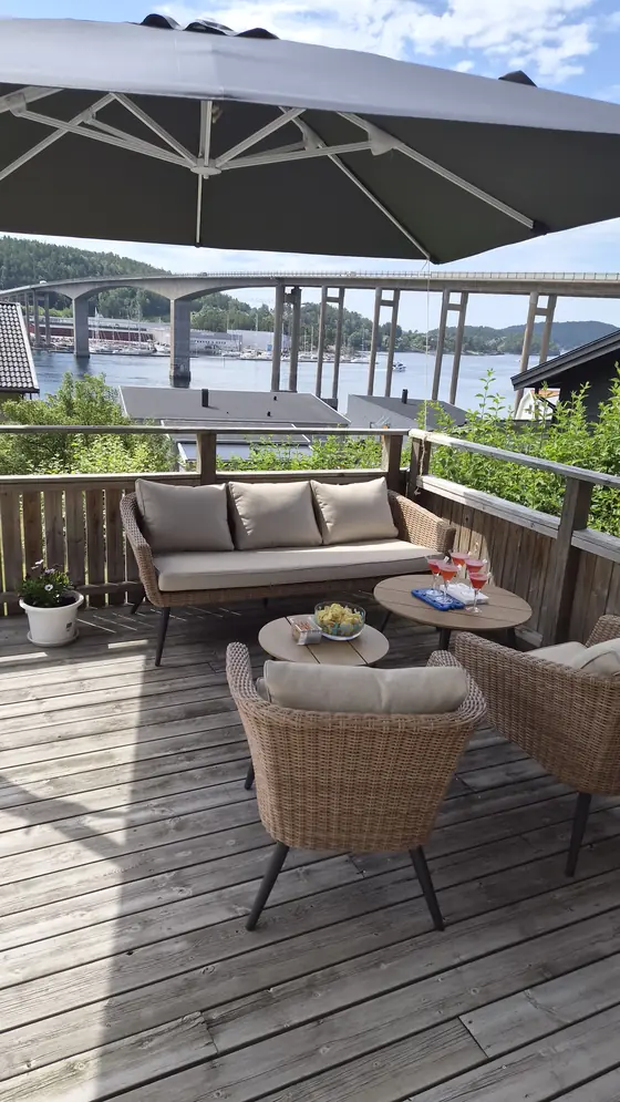 A terrace with the right view